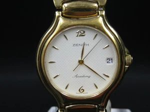 Y363 ⭐⭐Luxury " Zenith Academy " watch Gold Plated ⭐⭐ - Picture 1 of 12