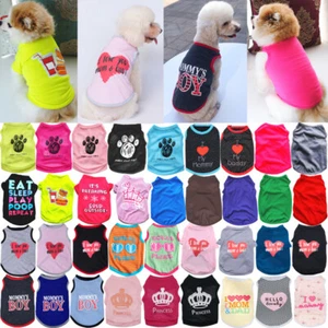 Pet Dog Clothes Puppy T Shirt Clothing For Small Dogs Puppy Chihuahua Vest Plaid - Picture 1 of 99