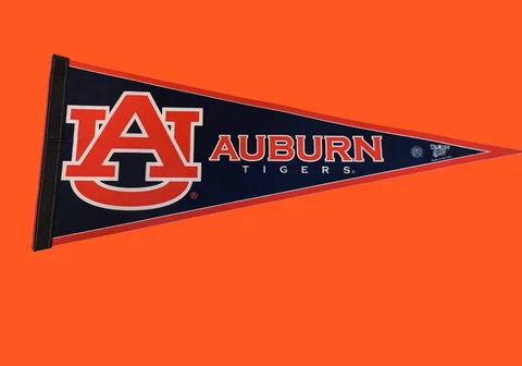 🏈Auburn University Tigers NCAA 12 X 30 Wincraft Felt Pennant🏈 Cover