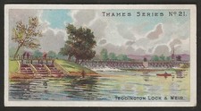 TADDY-THAMES SERIES 1903-#21- TEDDINGTON LOCK & WEIR 