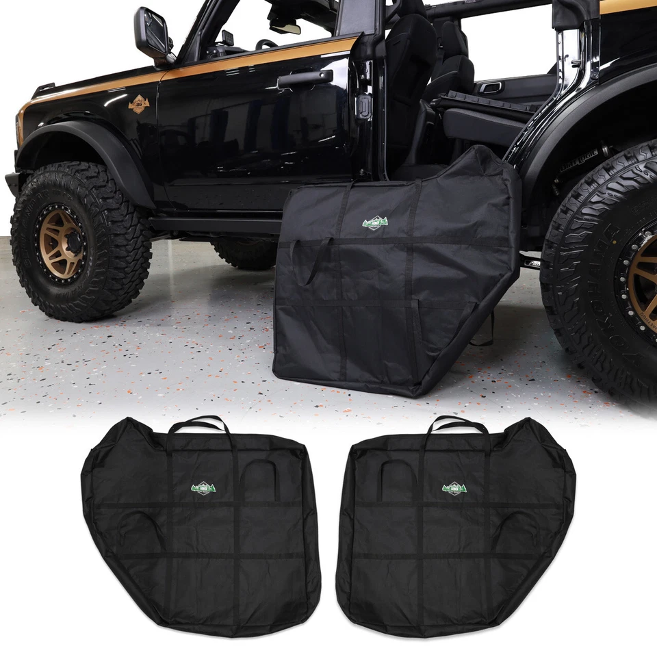 IAG I-Line Rear Door Storage Bag Pair for Ford Bronco 2021+ 4 Door - Image 1 of 4