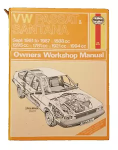 VW Passat & Santana MK2 Petrol Haynes Manual 1981 - 1987 - Picture 1 of 1