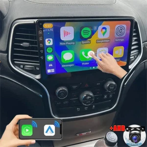 CarPlay Car Radio Stereo 10.1" For 2014 2015-2017 2016 Jeep Grand Cherokee 2+32G - Picture 1 of 19