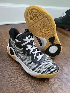 KD Trey 5 IX Black/MTLC Cool Grey-White Sneakers Sz 8.5 - Picture 1 of 11