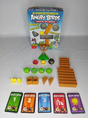 Angry Birds KNOCK ON WOOD Game 100% Complete Mattel 2011 - INSTRUCTIONS INCLUDED - Image 1 of 4