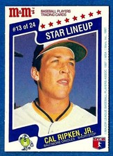 1987 M&M's Star Lineup  CAL RIPKEN, Jr. (ex+) Baltimore Orioles