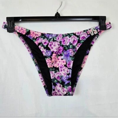 Parte inferior de bikini brasileña Victoria's Secret natación floral VS brillo estrás XXL Foto 1 de 4