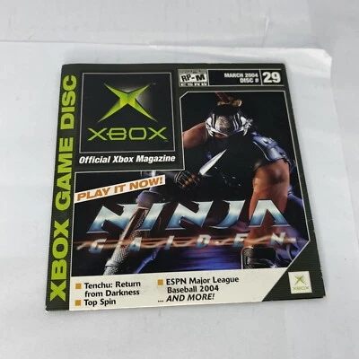 XBOX Magazine Ninja Gaiden Demo Game Disc #29 March 2004 Disc Collectible - Image 1 of 3