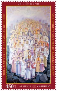Armenia Armenia Armenia Estampillada sin montar o nunca montada** Icono Santo "Mártires del Genocidio Armenio" - Imagen 1 de 1