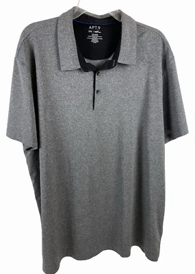 Apt.9 Men's Casual Polo Shirt Short Sleeves Gray Size XXL - Image 1 of 4