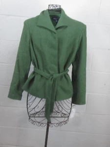 Nueva - Chaqueta Jones New York Signature Pequeña con Cinturón Verde Talla 14P Nueva con Etiquetas $179 - Imagen 1 de 8