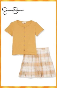 Jessica Simpson Girls Two Piece Short Sleeve Skirt Set Size 6X - Picture 1 of 4