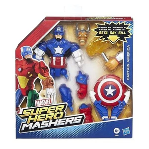 CAPTAIN AMERICA ( 6" ) ( 2015 ) MARVEL SUPER HERO MASHERS ACTION FIGURE - Picture 1 of 1