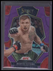 2023 Panini Select UFC Martin Vettori Purple Prizm 1/99 First Print #176 - Picture 1 of 2