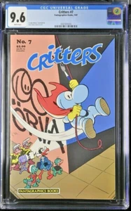 Critters #7 CGC 9.6; Fantagraphics | Usagi Yojimbo WC prima apparizione - Foto 1 di 2