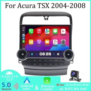 For Acura TSX 2004-2008 Android Car Stereo Radio Wireless CarPlay GPS Navigation - Picture 1 of 15