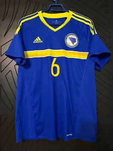 Ognjen Vranjes #6 Jersey Bosnia Football Shirt Adidas M Trikot Bosna Soccer - Picture 1 of 6