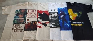 SALE of 6 movie T-Shirt S size Aliens The Thing X Files Vintage SIZE S ZF04 - Picture 1 of 2