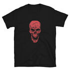 T-shirt Scary Red Skull Angry Skeleton