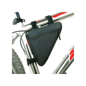 Sporting Accessories Bike Cycling Triangle Bag Front Frame Bicycle Black Pouch - Picture 1 of 3