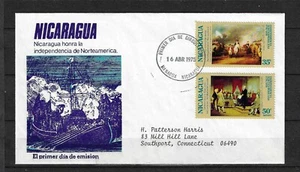 NICARAGUA 1976 FDC - AMERICAN BICENTENNIAL - Picture 1 of 1