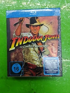 Indiana Jones - The Complete Adventures: Teil 1 - 4 [5 Discs] Blu-ray NEU - Imagen 1 de 3