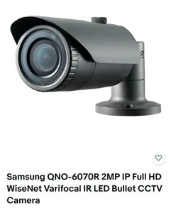 Samsung QNO-6030RP 2MP 1080p HD IR Outdoor Bullet CCTV Camera 6mmLens Waterproof - Picture 1 of 4