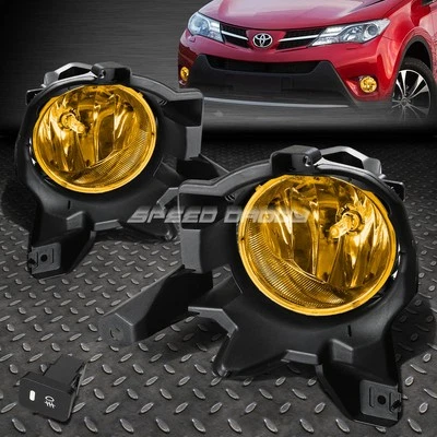 PARA TOYOTA RAV4 13-16 PARACHOQUES DELANTERO CONDUCCIÓN LUZ ANTINIEBLA LUCES DE REPUESTO CON INTERRUPTOR Foto 1 de 4