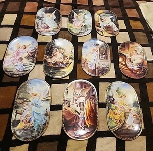1995 & 1996 Set - 10 Guardian Angel Companions Of Man Bradford Exchange Plates K - Picture 1 of 21