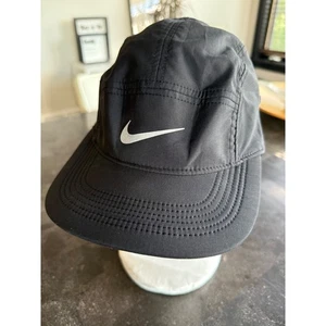 Nike Dri-FIT AW84 Running Hat Black Adjustable Swoosh Cap - Picture 1 of 7