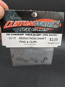Custom Works Dominator Reduction Shaft Pins & Clips 3619 New Belt Dirt Oval Rc - Picture 1 of 3