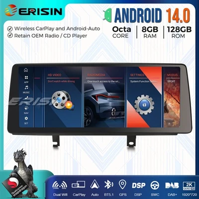 8-Core 128GB Android 14 Autoradio GPS Wifi DAB+ per BMW F30 F31 F34 F32 F33 F36 - Imagen 1 de 4
