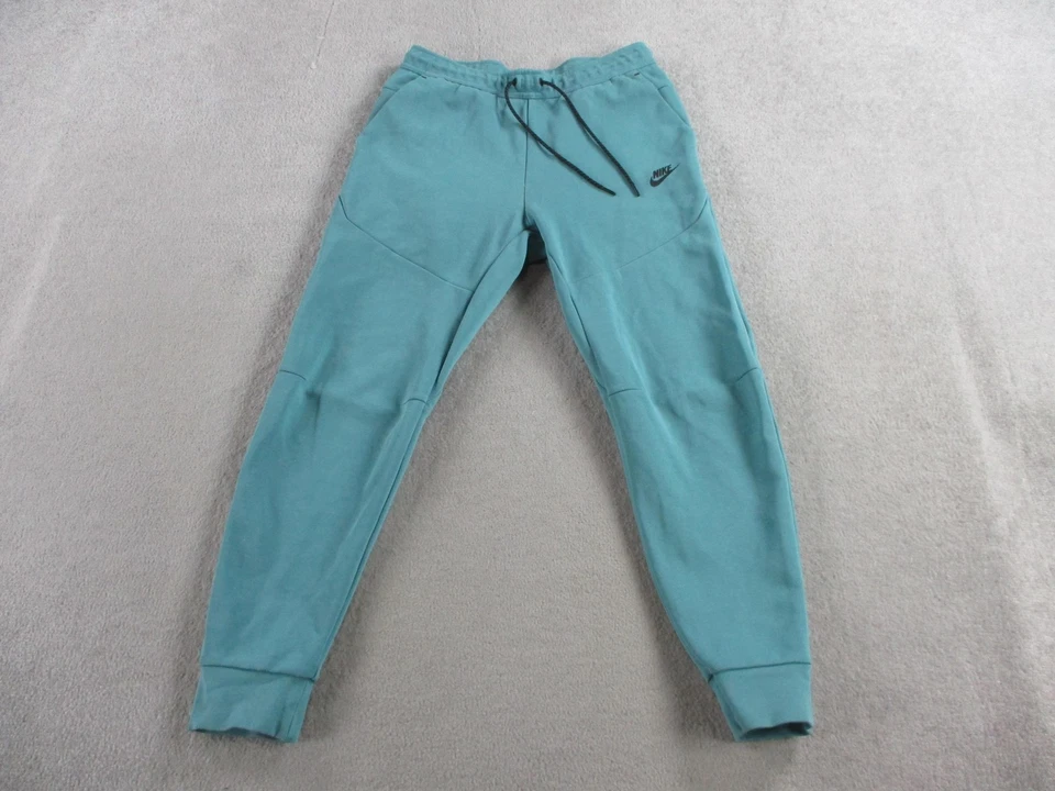 Calça de moletom Nike Tech fleece masculina média verde-azulada atlética CU4495 - Imagem 1 de 4