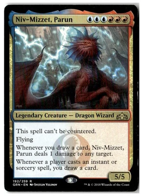 MTG Niv-Mizzet, Parun - Guilds of Ravnica Moderately Played English - Image 1 of 2