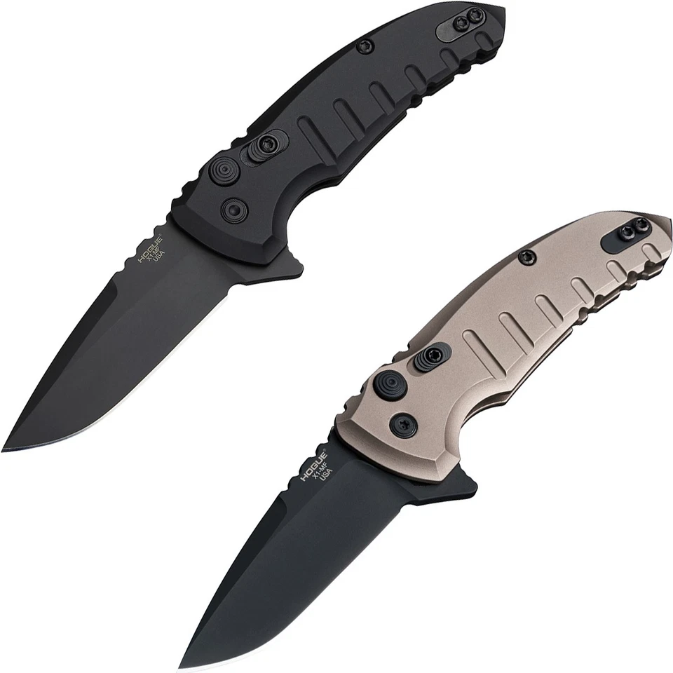 Cuchillo de hoja de punto de caída Hogue X1 MicroFlip manual aleta de 2,75" Foto 1 de 1