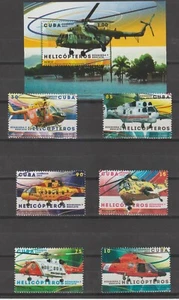 Helicopters Aviation Set of 6 + bloc 2017 - Picture 1 of 1