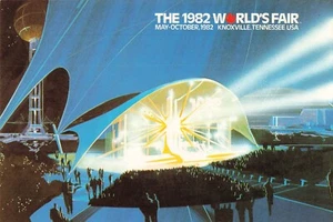 Weltausstellung 1982 Knoxville TN Amphitheater Vintage Souvenir Postkarte - Bild 1 von 2