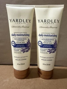 2-Yardley London English Lavender Lotion 8oz With Oat & Feverfew FREE SHIPPING - Picture 1 of 3