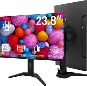 23.8 inch Computer PC/CCTV Monitor 1920x1080 w/ Remote HDMI VGA AV BNC USB - Picture 1 of 11