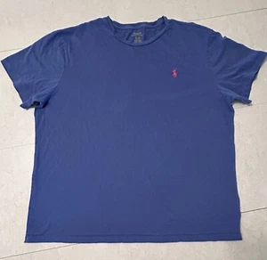 Polo Ralph Lauren Tee Shirt Short Sleeve Blue Pony Logo Size Large Men's - Picture 1 of 4