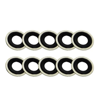 10x For Buick For Chevy Metal Rubber Engine Oil Drain Plug Gasket Rings 14090908 - Image 1 of 4