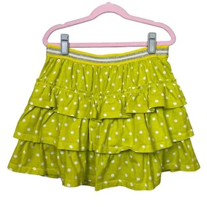Boden | Girl's Lime Green and White Polka Dot Tiered Skirt | Size: 11-12Y - Picture 1 of 6