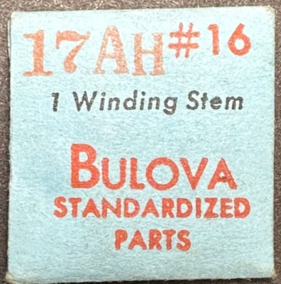 Bulova Factory Bulova 17AH  #16 WINDING STEM   Standardized Watch Part  22 - Image 1 of 2