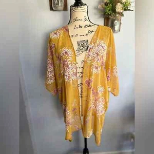 143 story by line up floral print kimono boho chic western beach cruise - Picture 1 of 9
