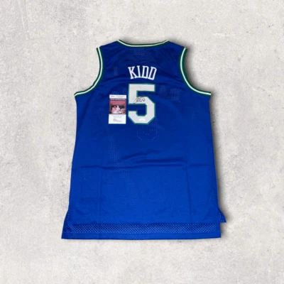 JASON KIDD SIGNED / AUTOGRAPHED DALLAS MAVERICKS JERSEY JSA COA NICE!! - Image 1 of 3