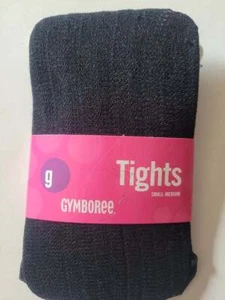 NWT Girls 3-4 y HOLIDAY MAGIC Gymboree BLACK textured tights 2003 vtg S M winter - Picture 1 of 2