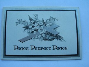 Vintage 1947 IN LOVING MEMORY Memoriam Card Ethel Louise Bedford Ponders Bridge