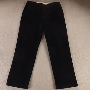LL Bean Pants Mens 40 Blue Cotton Corduroy Heavy Adjustable Waist 40x34 - Picture 1 of 9