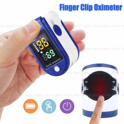 Medical Digital Finger Clip Pulse Oximeter SpO2 Heart Rate Monitor Blood Oxygen - Image 1 of 4