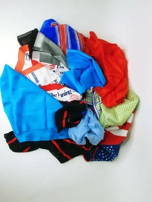 Lote De Colección De 14 Envolturas Para Cabello Bufandas Bufandas Coloridas Varias Marcas Y Material Foto 1 de 2